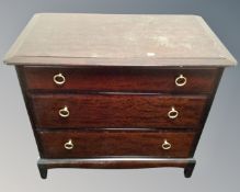 A Stag Minstrel three drawer chest