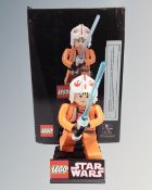 A Lego Star Wars Luke Skywalker Limited Edition Maquette by Gentle Gian, boxed.