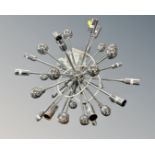 A Sputnik hanging light fitting