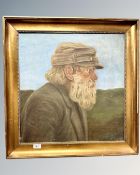 Karl Martan Hansen : Portrait of a Bearded Gentleman, oil on canvas, 53cm by 55cm.