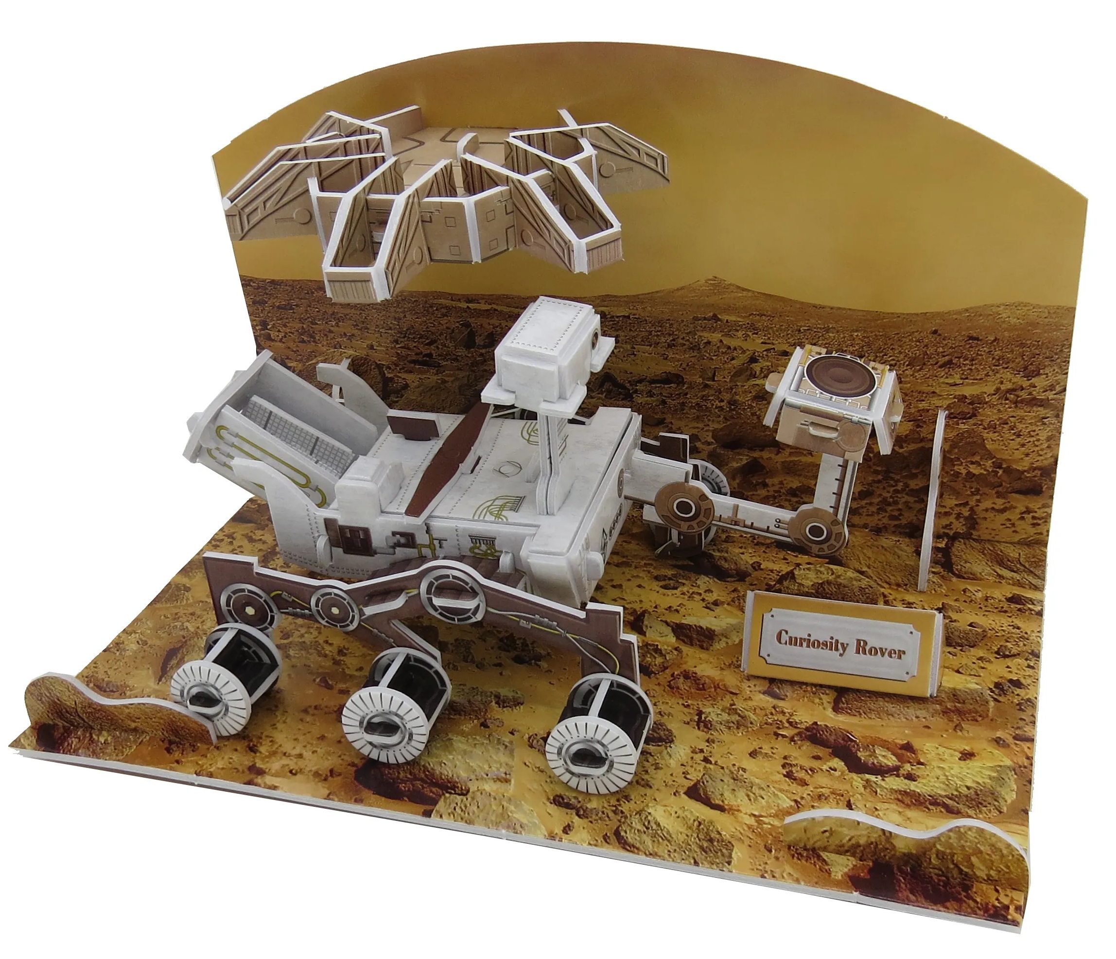 A curiosity Rover model kit (New in box), NASA Expedition 46 poster,