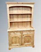 A pine farmhouse double door dresser