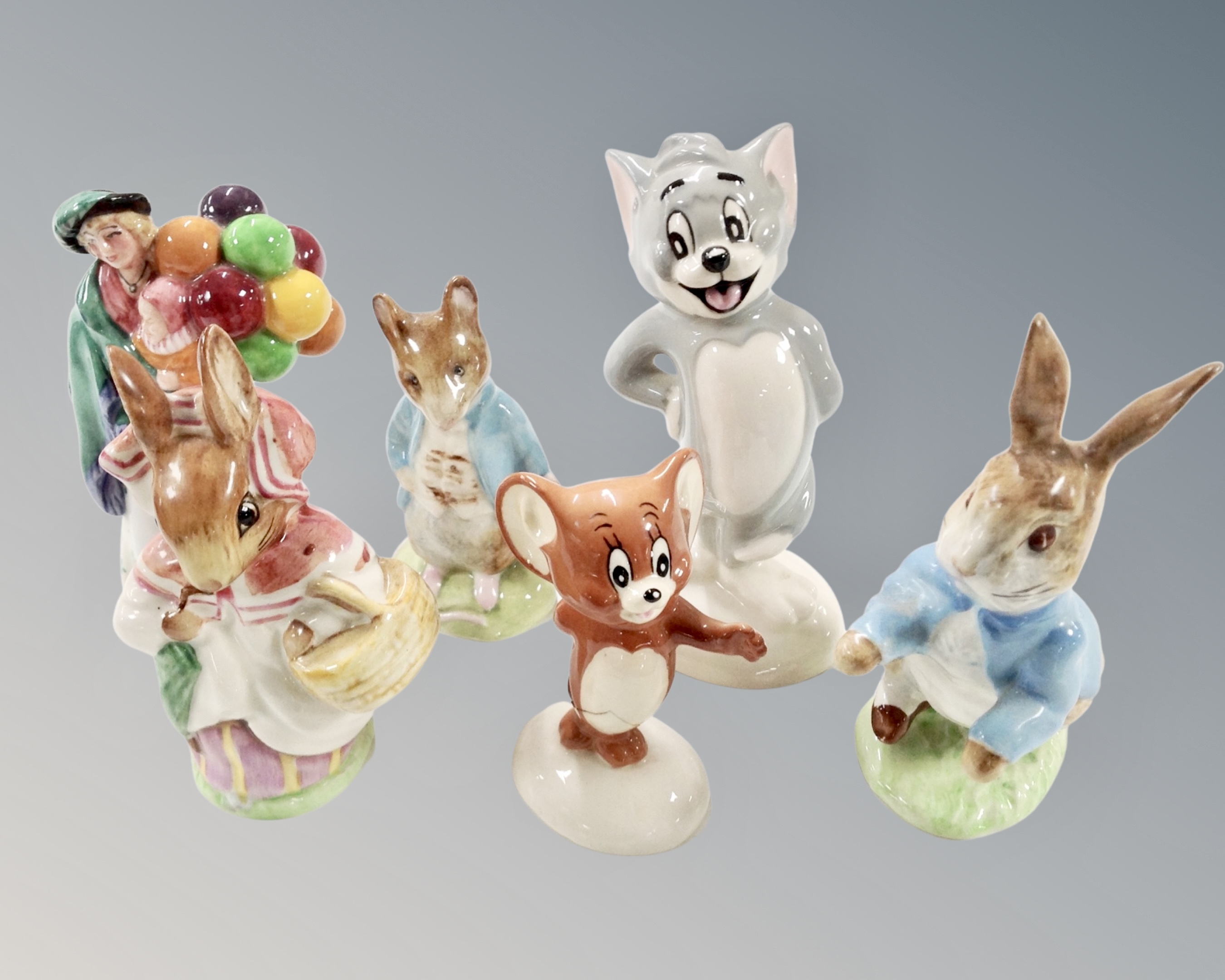 Three Beswick Beatrix Potter figures,