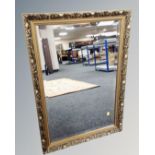 An ornate gilt framed mirror,