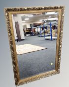 An ornate gilt framed mirror,