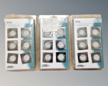 Three packs of Irinled LED plinth light kits (boxed)
