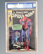 Marvel Comics : CGC Universal Grade, The Amazing Spider-Man, #75 15¢ comic, slabbed and graded 8.0.