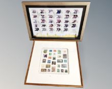 A set of London 2012 gold medal winner limited edition stamps no.