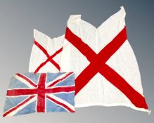 Three naval flags.