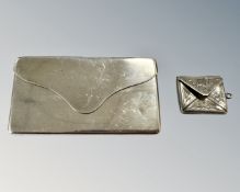 A silver card case in the form of a purse, William Hornby, London 1901,