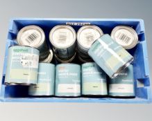 A box of Good Home interior wood and metal paint 750ml (Q)