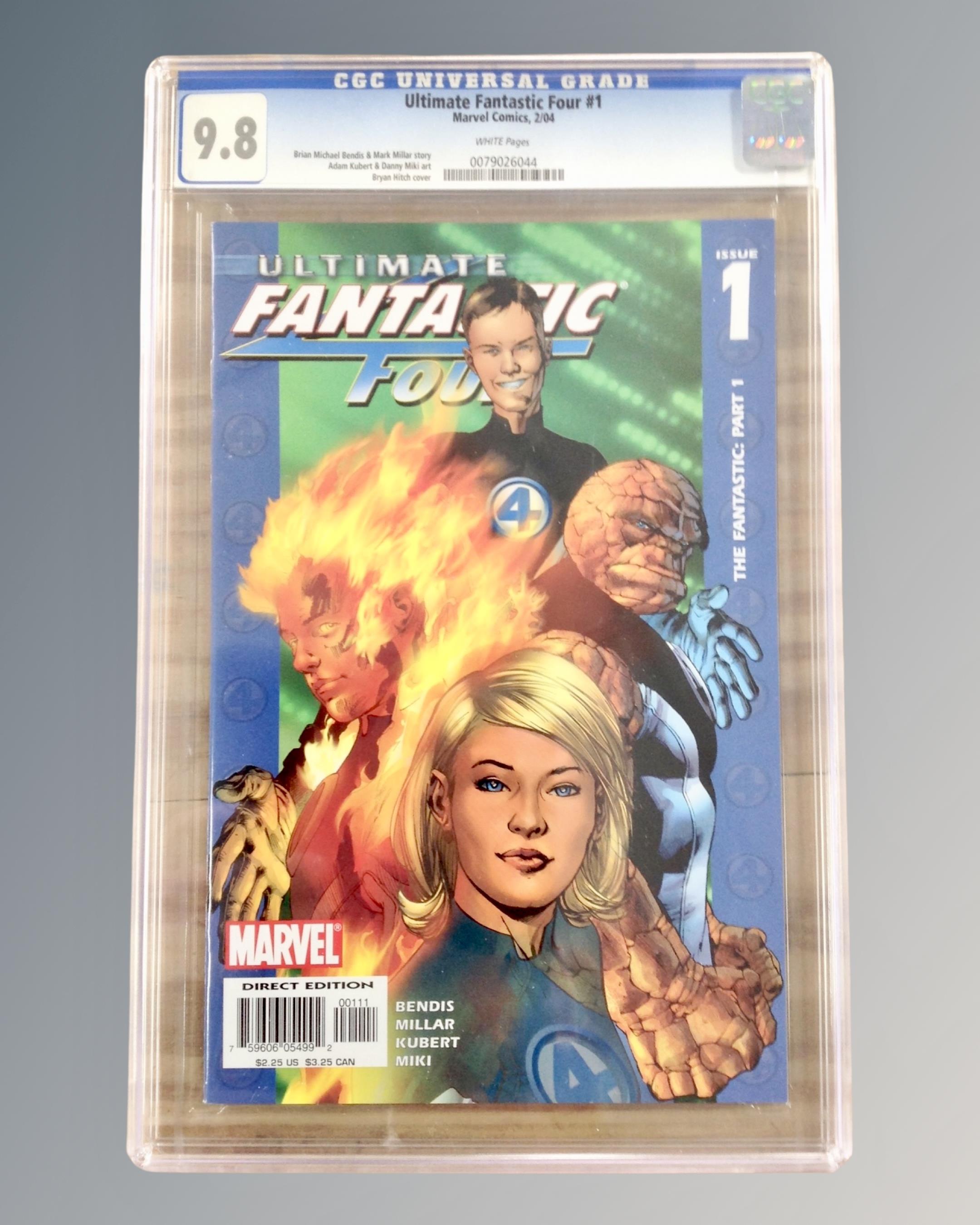 Marvel Comics : CGC Universal Grade Ultimate Fantastic Four, #1, comic, slabbed and graded 9.8.