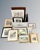 A quantity of Continental pictures and prints (Q)