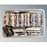 A box of DVD's
