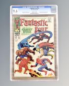 Marvel Comics : CGC Universal Grade, Fantastic Four #73 12¢ comic, slabbed and graded 9.6.