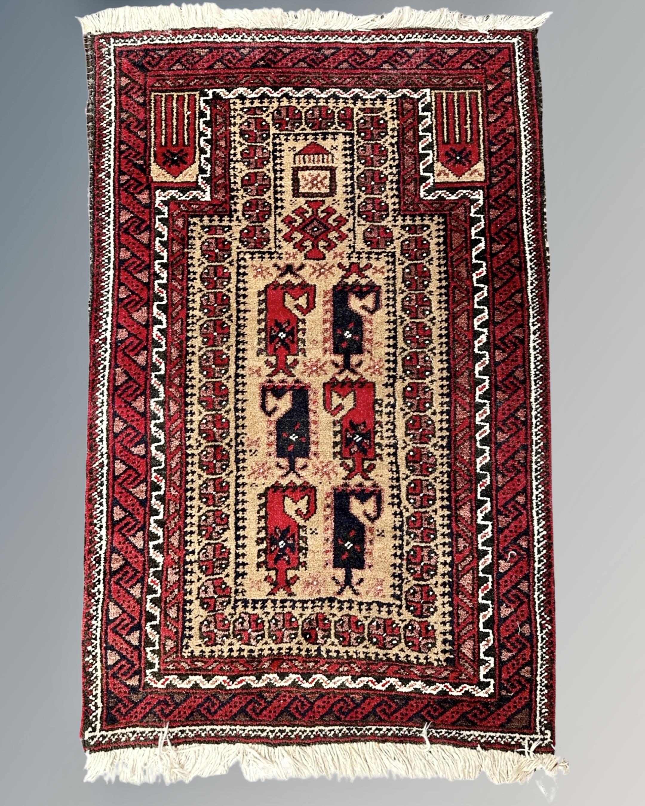 An Afghan prayer rug,