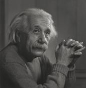 After Yousuf Karsh: Albert Einstein.