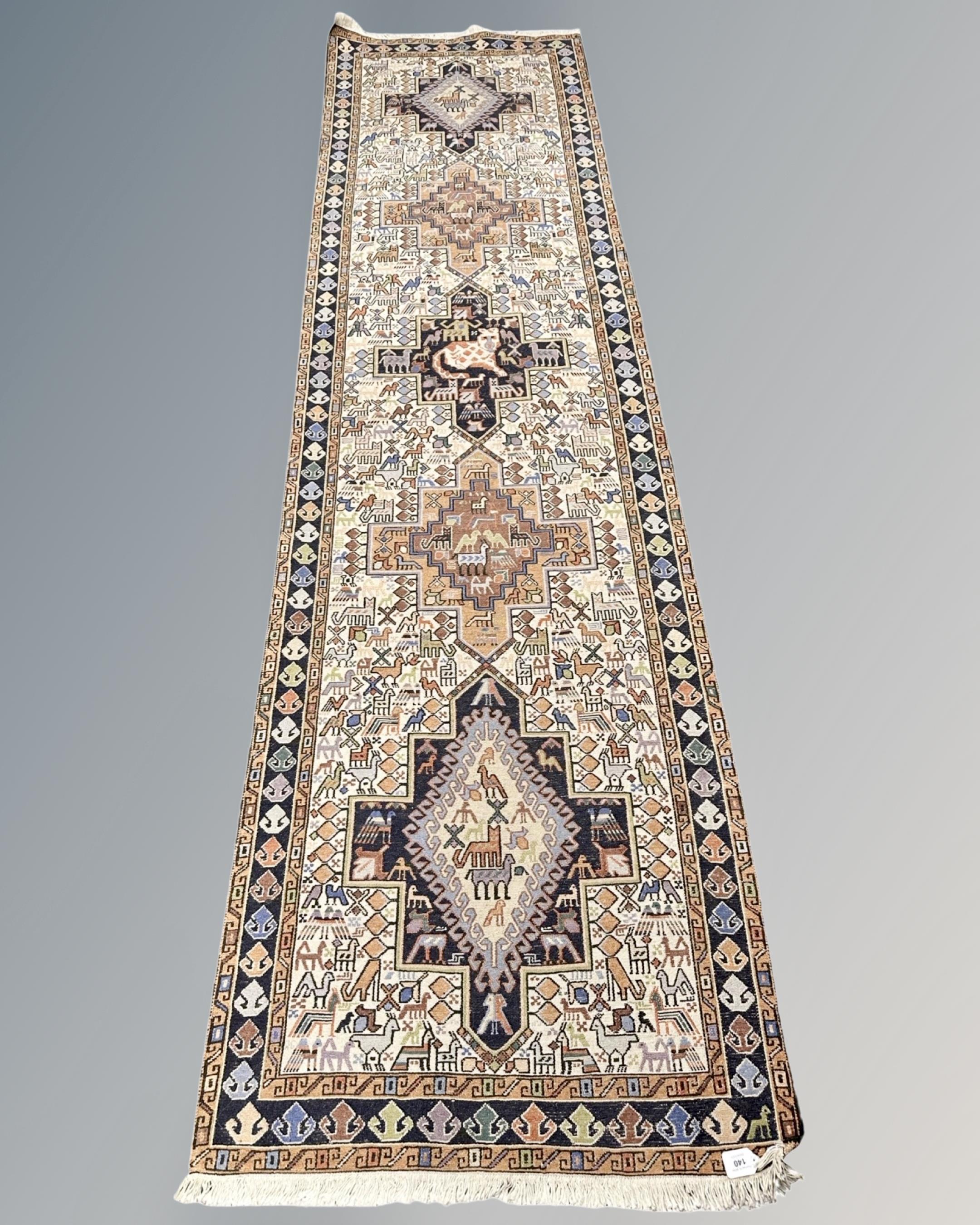 A Caucasian runner of geometric design,