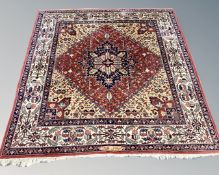 A Heriz rug, Iranian Azerbaijan, signed,