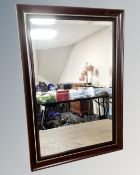 A contemporary bevelled mirror