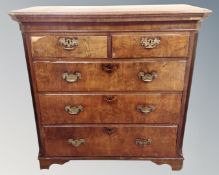 A George III five drawer chest (a/f)