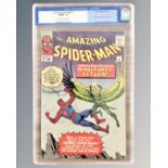 Marvel Comics : CGC Universal Grade, The Amazing Spider-Man, #7 12¢ comic, slabbed and graded 7.0.