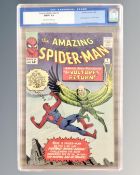 Marvel Comics : CGC Universal Grade, The Amazing Spider-Man, #7 12¢ comic, slabbed and graded 7.0.