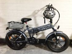An Engwe EP-2 power live fat tyre electric bike with keys and accessories