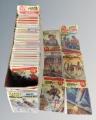 A box of Classic Illustrated twin pack comics in pockets CONDITION REPORT: The