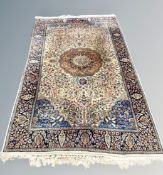 A Ghom Tree of Life rug, Central Iran,