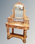 A Victorian pine duchess dressing table