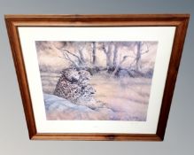A Spencer Hodge signed limited edition print 'Leopard family',