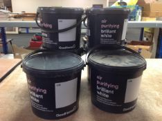 Six tubs of Good Home air purifying Brilliant white paint, silk, 5l.