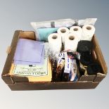 A box containing a quantity of Miracle Shammies Ecoegg bamboo kitchen towels, bin liners,