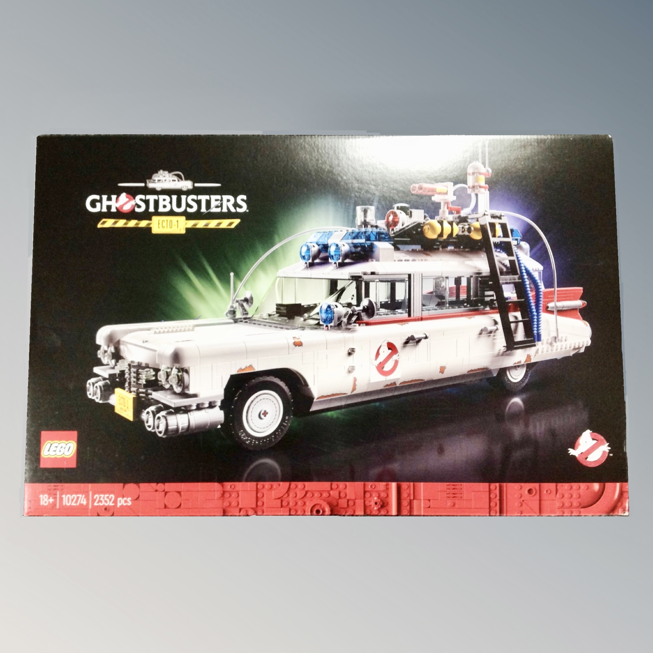 A Lego Ghostbusters 10274 ECTO-1, boxed and sealed.