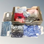 A box containing approximately 20 pieces of new and tagged lady's clothing including Nicole