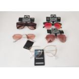 New tagged designer sunglasses by Foster Grants, Jeepers Peepers, and Papaya.