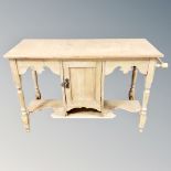 A 19th century pine wash stand