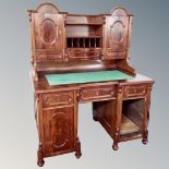A 19th century mahogany secretaire desk.