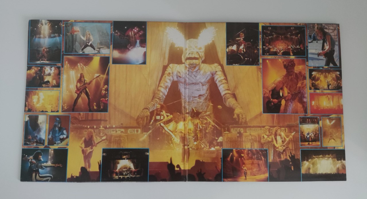 Iron Maiden Live after Death (1985 1st UK pressing) gatefold double LP with full colour brochure. - Image 2 of 3