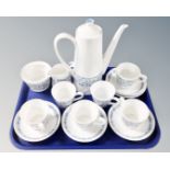 A 15 piece Royal Tuscan Raindrop bone china tea service.