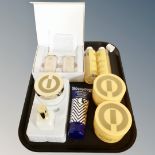 A tray containing Elizabeth Grant beauty products including triple effect Torricelumn vitamin C5