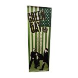 Green Day (American Idiot) lyric door poster, 158cm by 53cm.