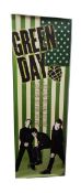 Green Day (American Idiot) lyric door poster, 158cm by 53cm.