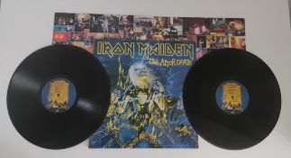 Iron Maiden Live after Death (1985 1st UK pressing) gatefold double LP with full colour brochure.