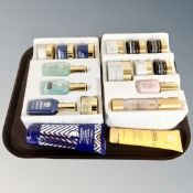 A tray containing Elizabeth Grant beauty products including vitamin C5 cream, eye creams and serums,