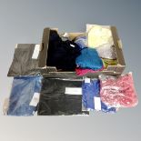 A box containing approximately 20 pieces of new and tagged lady's clothing including Anamor and