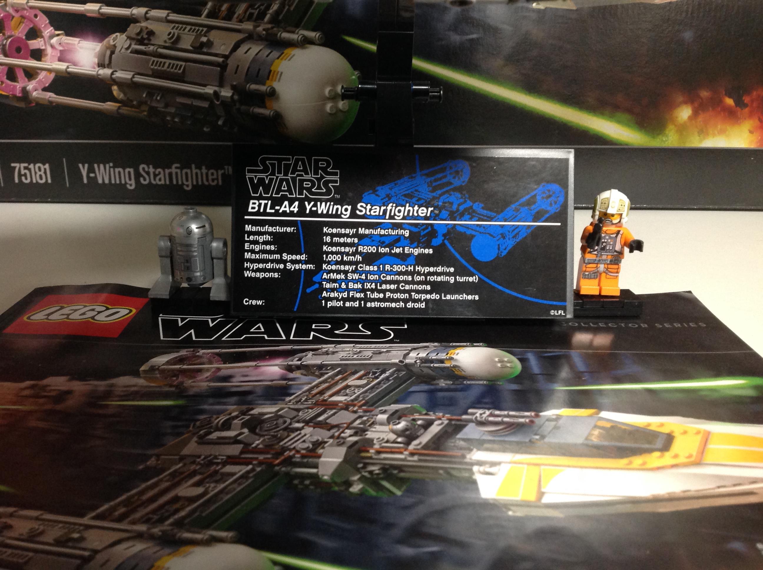 A Lego Star Wars Ultimate Collector's Series 75187 Y-Wing Starfighter, with box and instructions. - Image 2 of 2