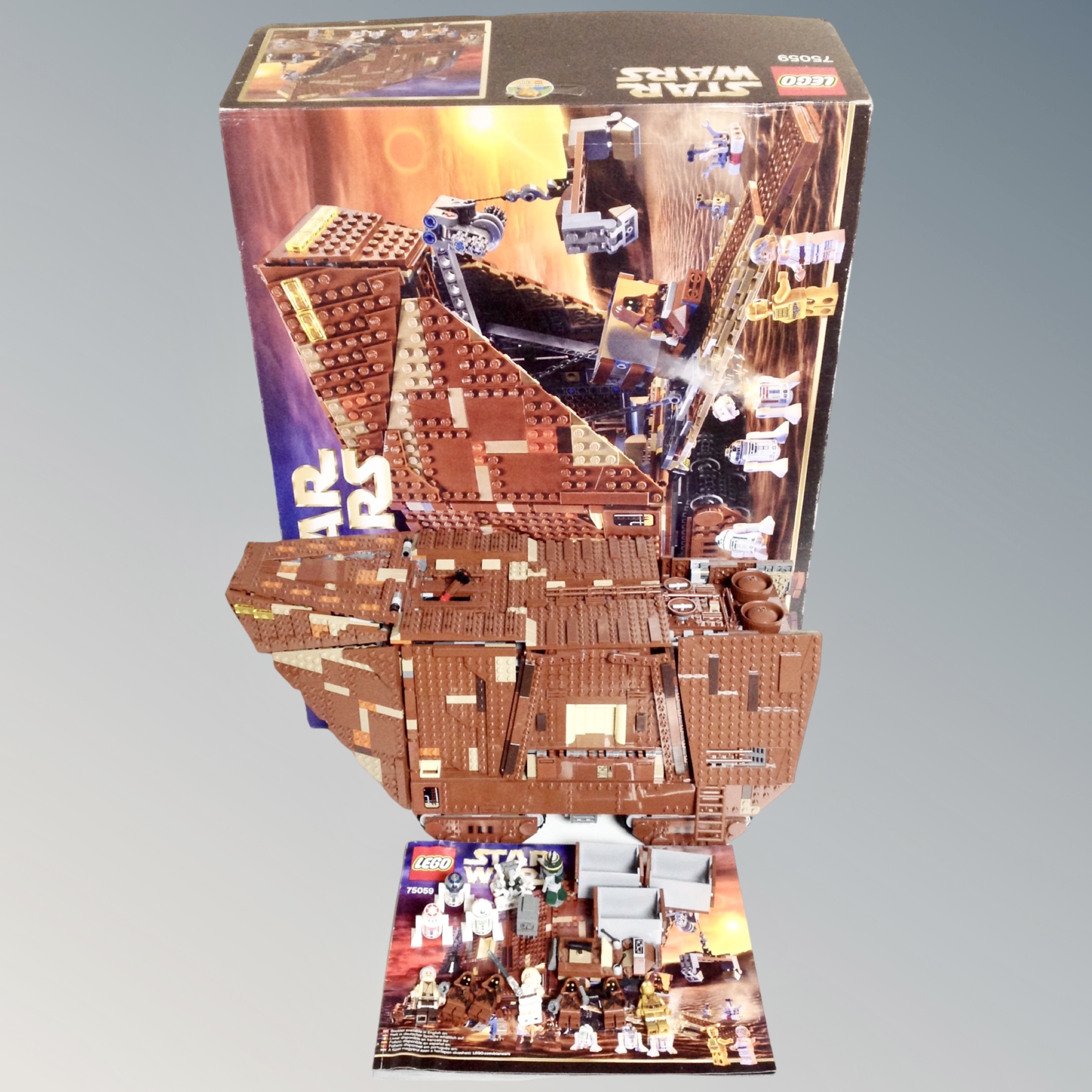 A Lego Star Wars Ultimate Collector's Series 75059 Sandcrawler, with box and instructions.