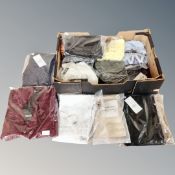 A box containing approximately 20 pieces of new and tagged lady's clothing including Emeliax,